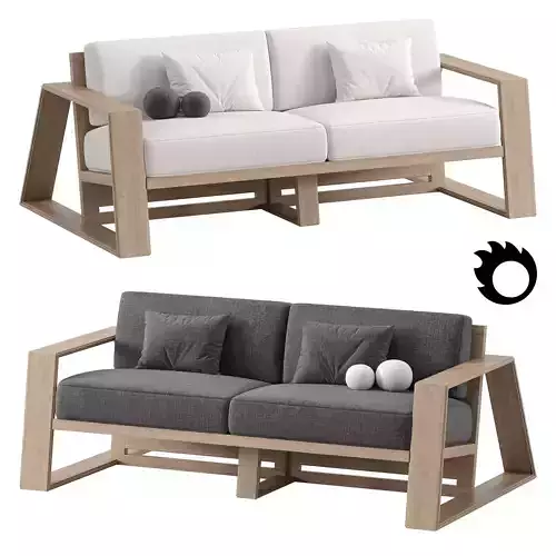 Canyon Outdoor Teak Sofa