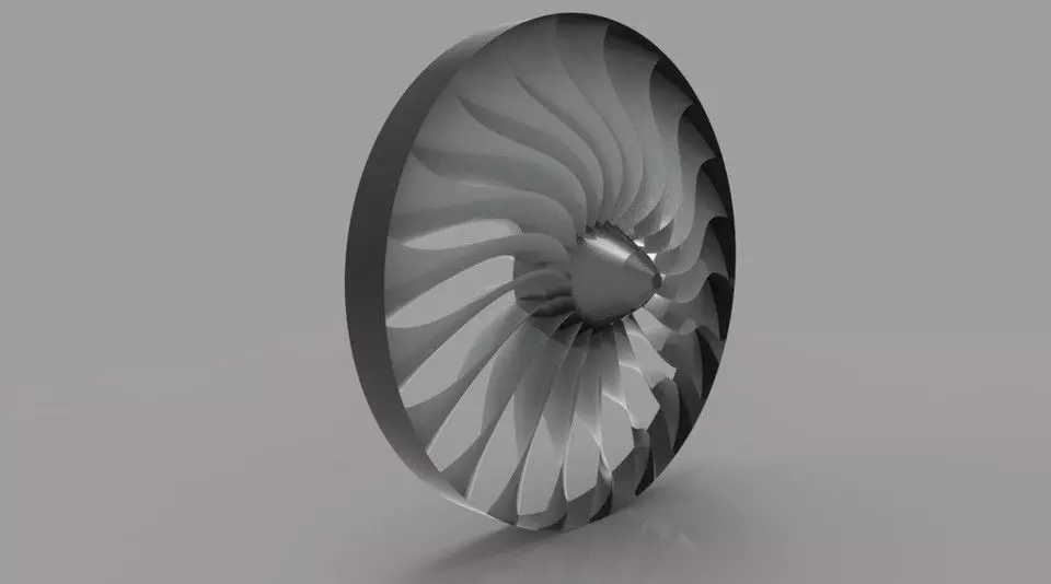 Jet Engine 3D print model_0