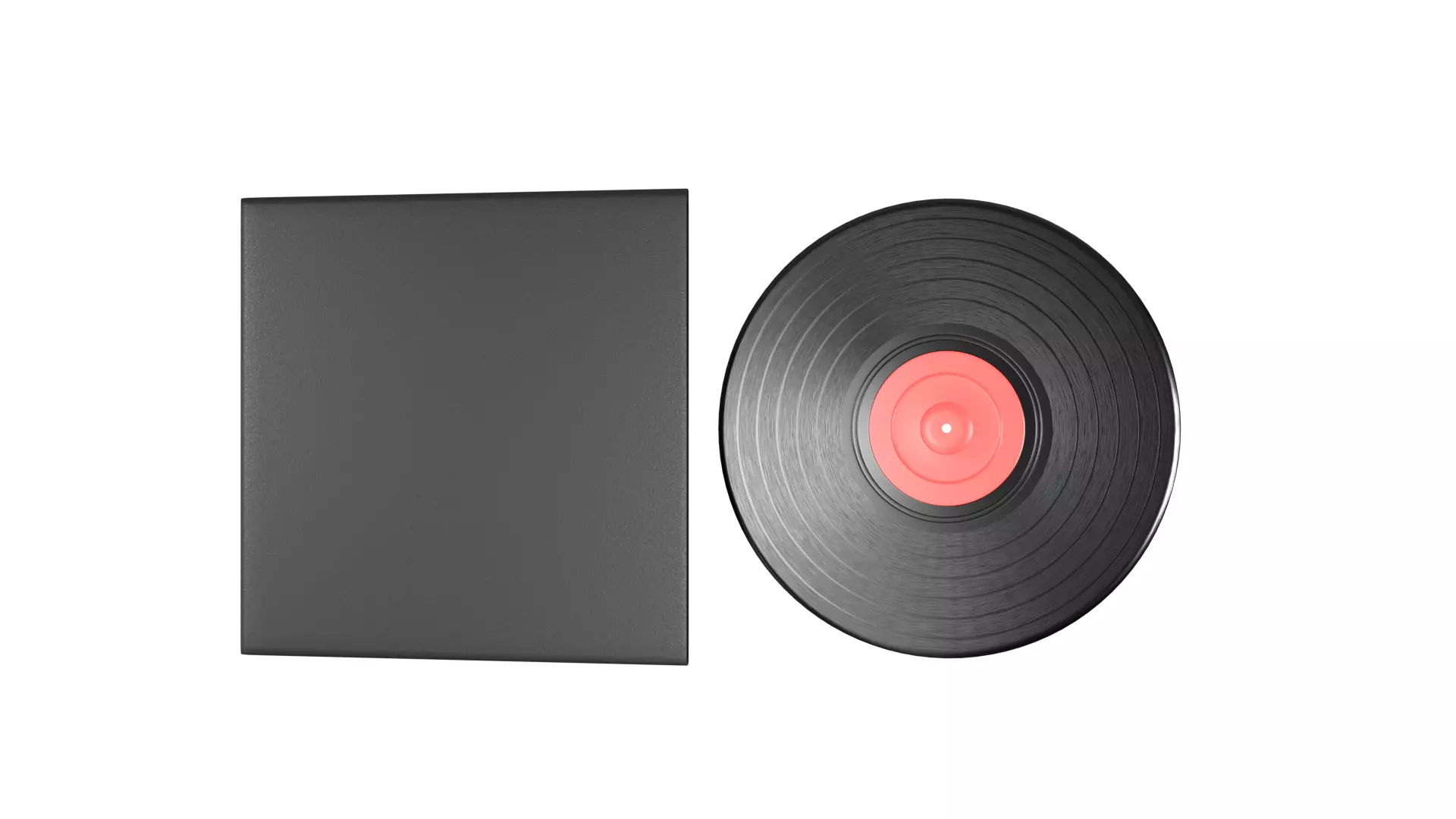 Vinyl Record Low-poly 3D model