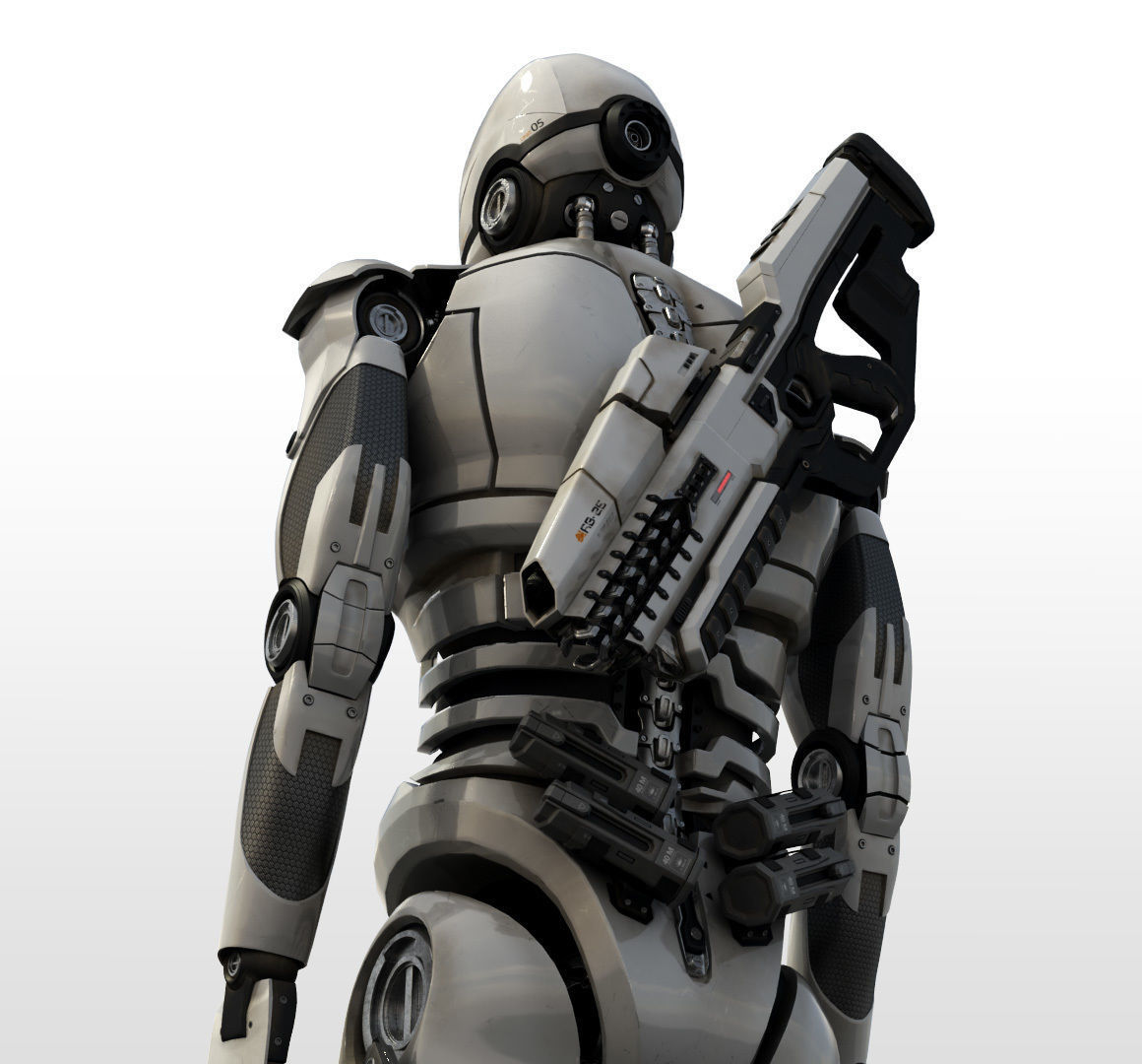 Sci-Fi Robot 3D model_8