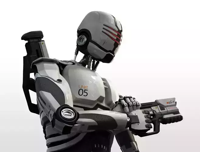 Sci-Fi Robot 3D model