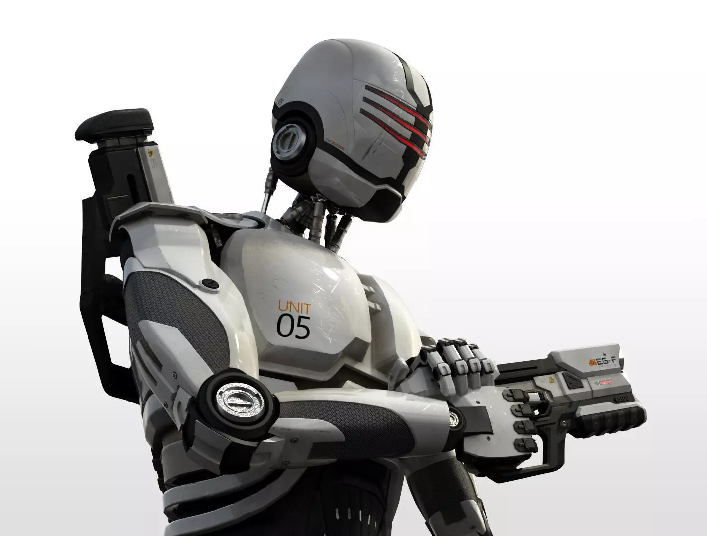 Sci-Fi Robot 3D model_0