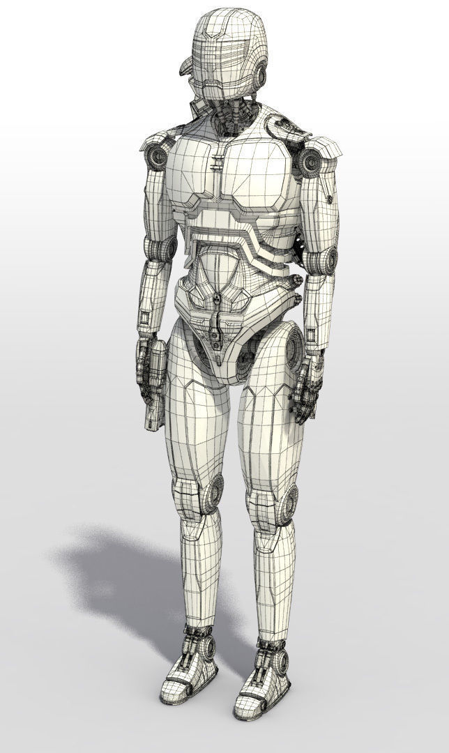 Sci-Fi Robot 3D model_6