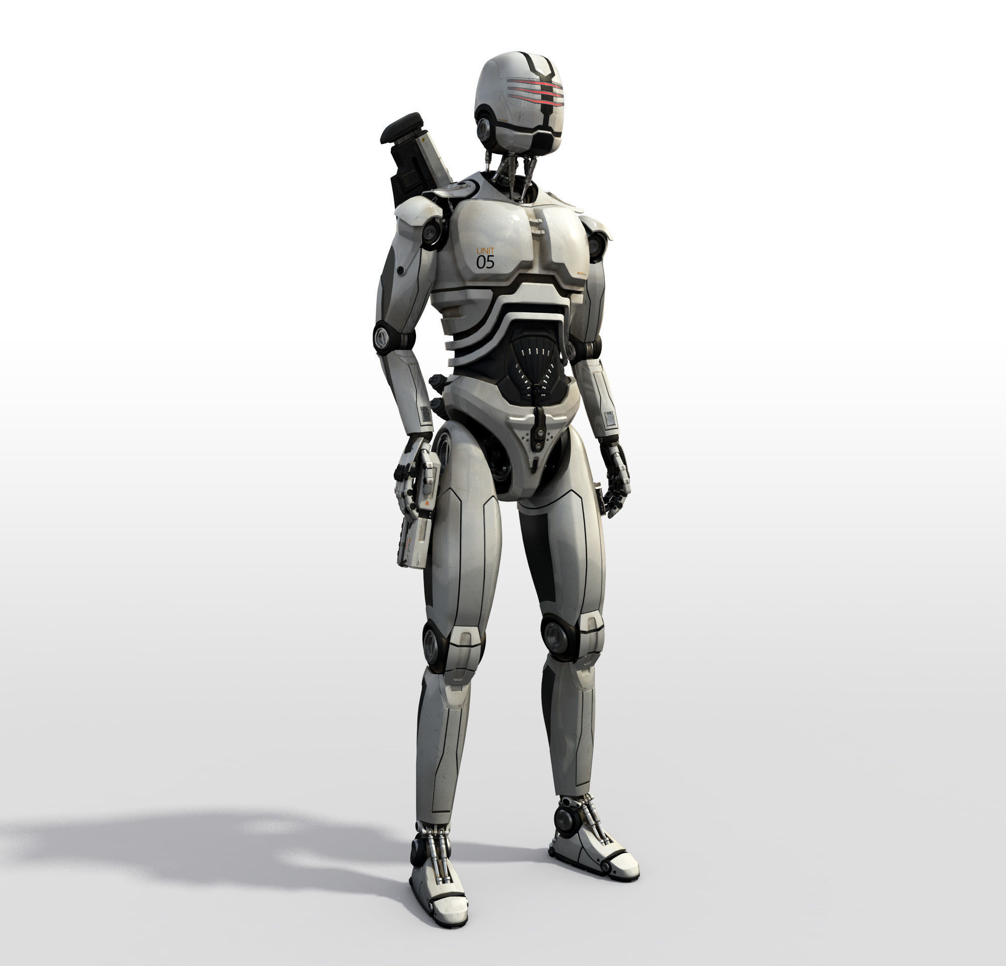 Sci-Fi Robot 3D model_5