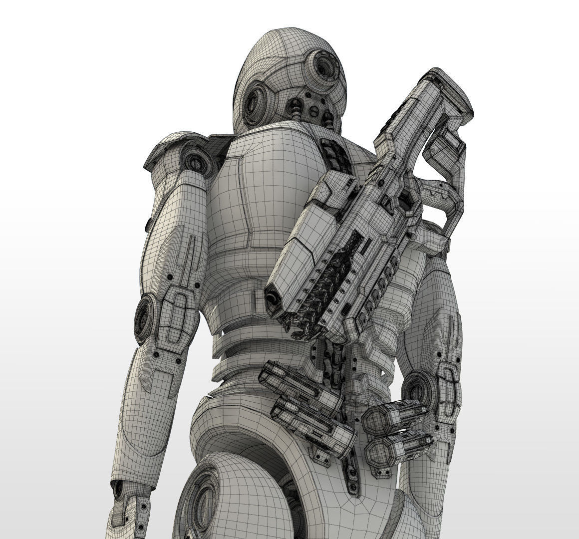 Sci-Fi Robot 3D model_9