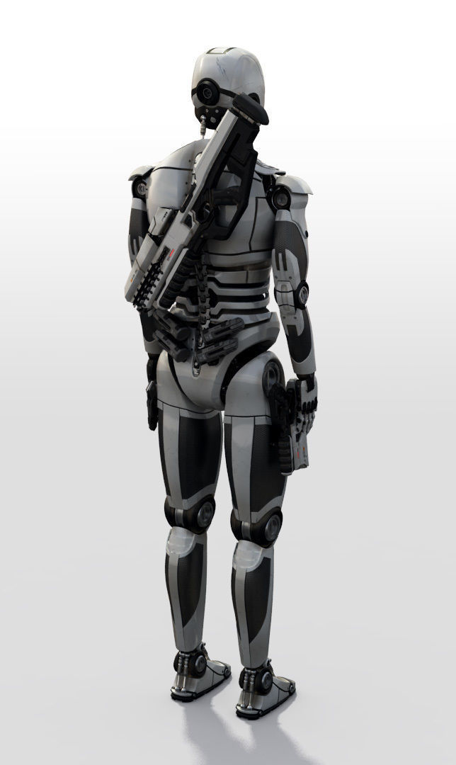 Sci-Fi Robot 3D model_7