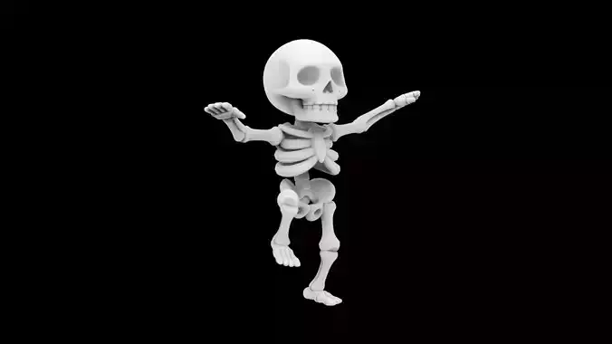 Dancing Skeleton Figurine  3D Print Model