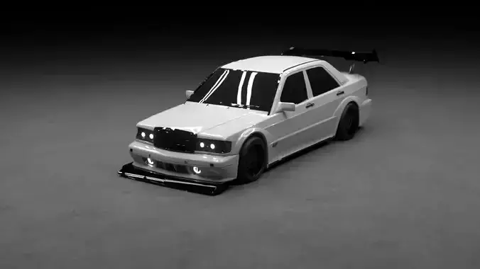 Retro Sport Sedan EVO car 3D model