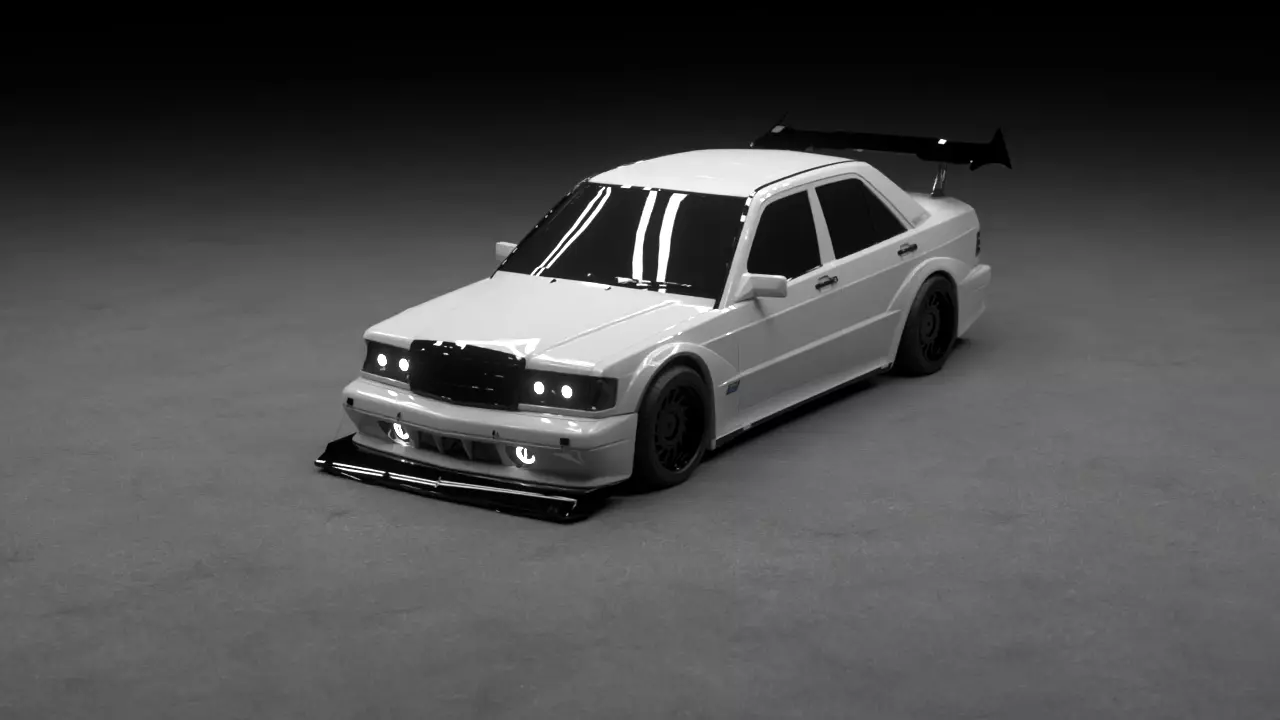 Retro Sport Sedan EVO car 3D model