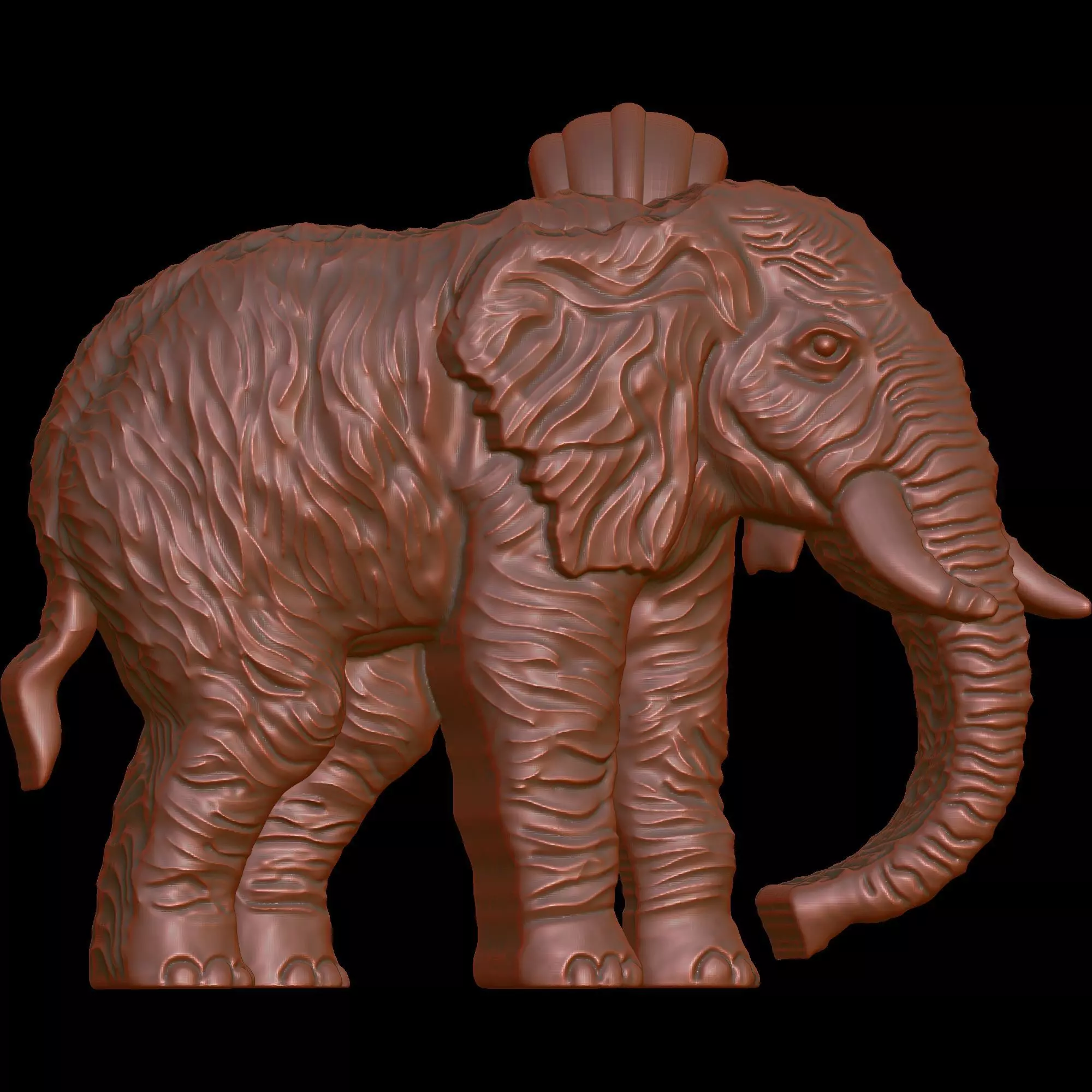 Elephant Pendant 2 3D print model