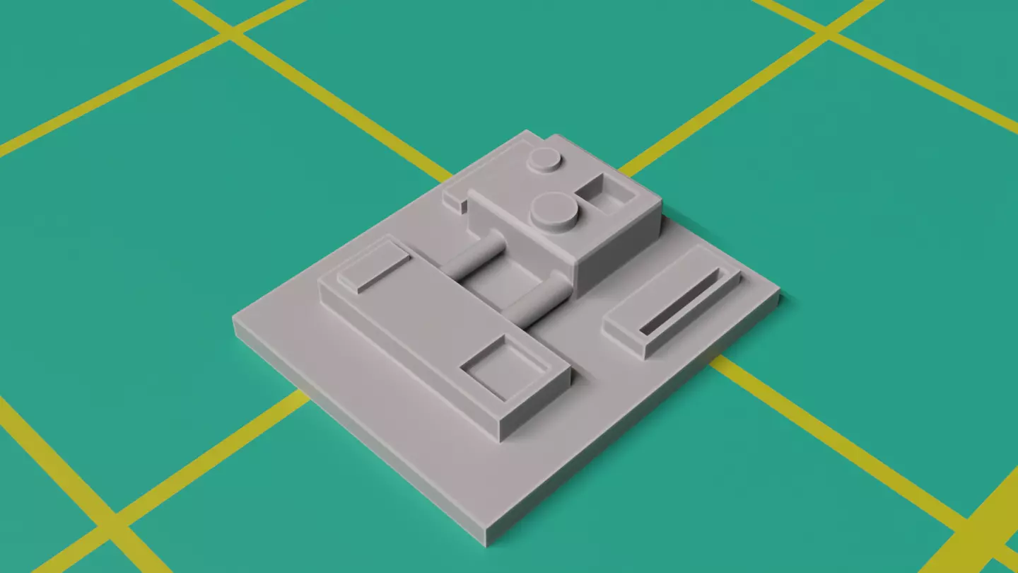 Star Wars KitBash Hard Surface Sci-fi Greeble 1-1 scale 3D model_104