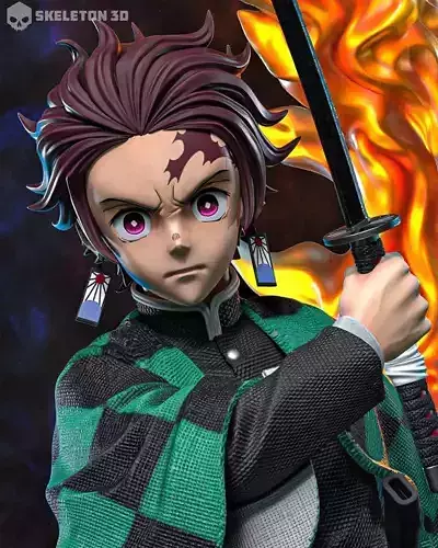 Tanjiro Kamado Demon Slayer 3D print model