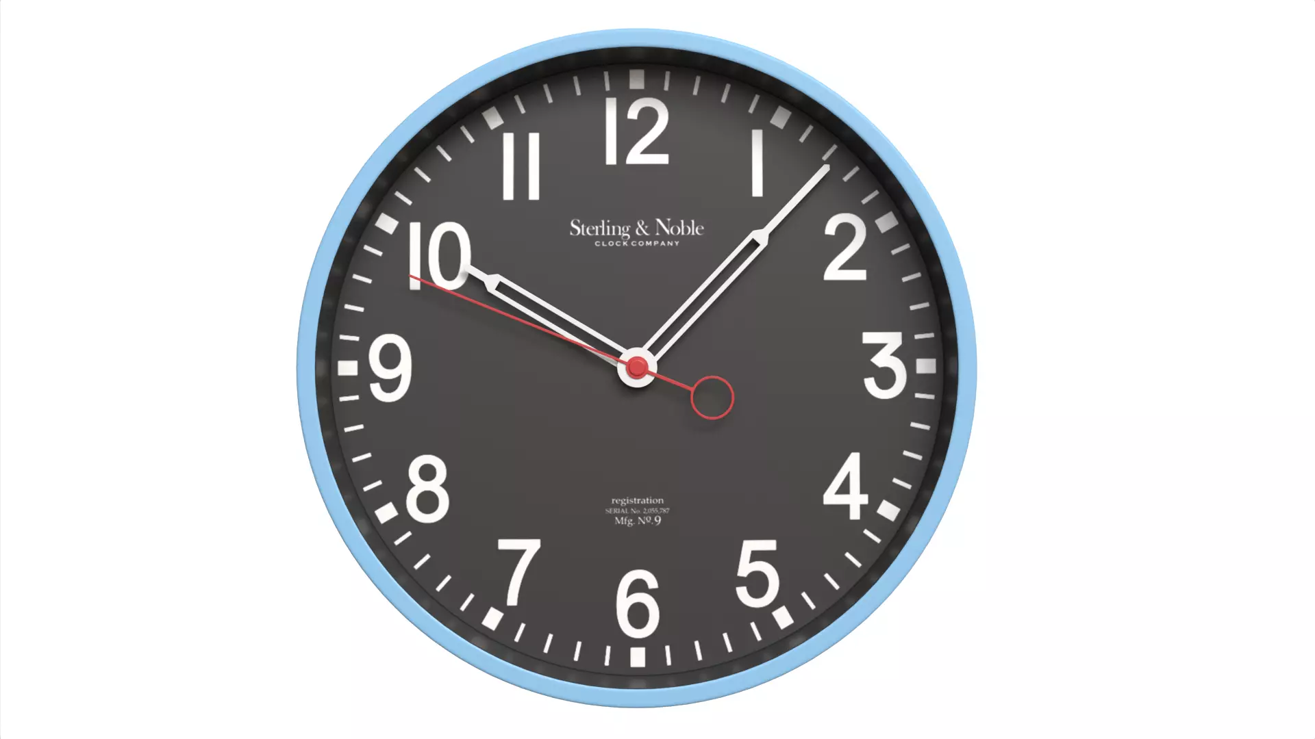 Minimalist Wooden Wall Clock Scandinavian Style Low-poly 3D model_1