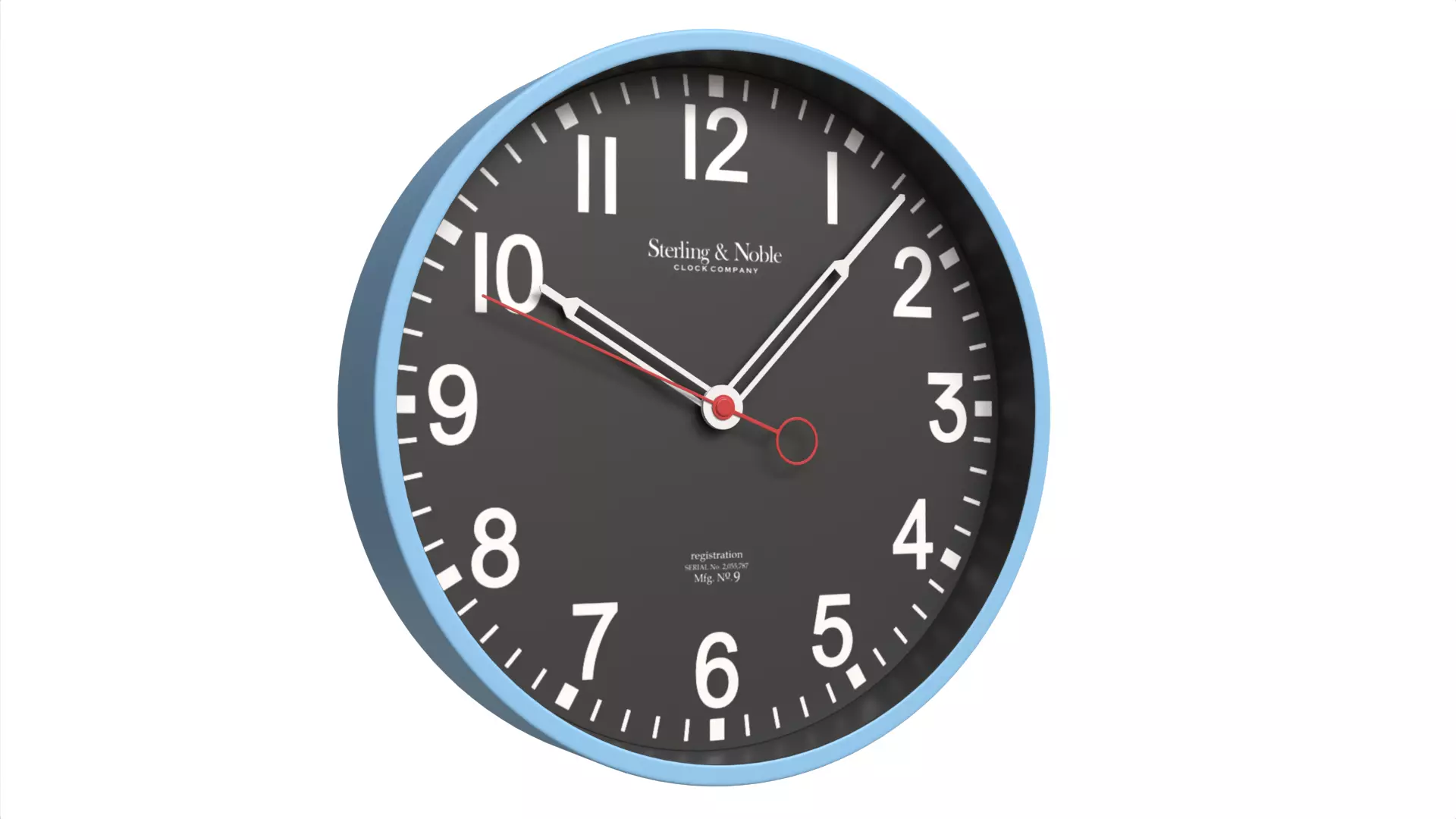 Minimalist Wooden Wall Clock Scandinavian Style Low-poly 3D model_2