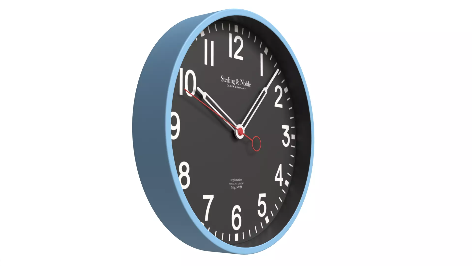 Minimalist Wooden Wall Clock Scandinavian Style Low-poly 3D model_3