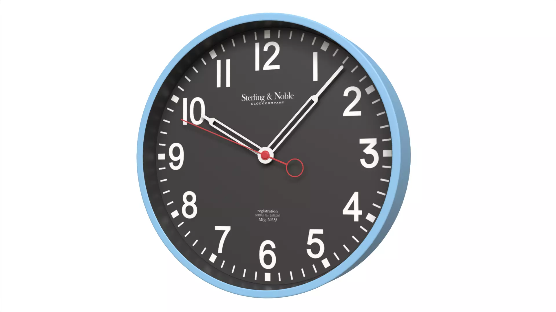 Minimalist Wooden Wall Clock Scandinavian Style Low-poly 3D model_0