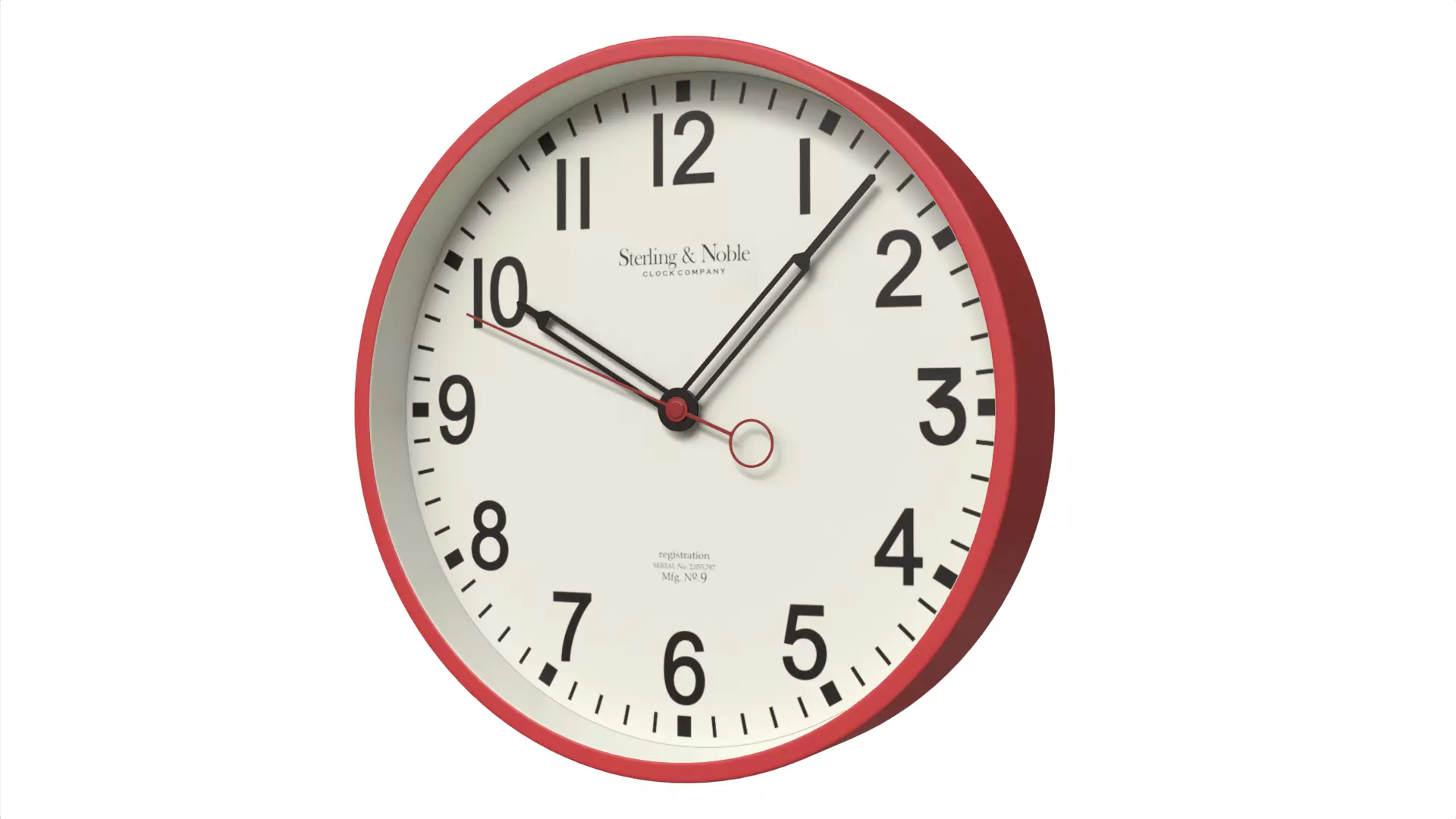 Minimalist Wooden Wall Clock Scandinavian Style Low-poly 3D model_0