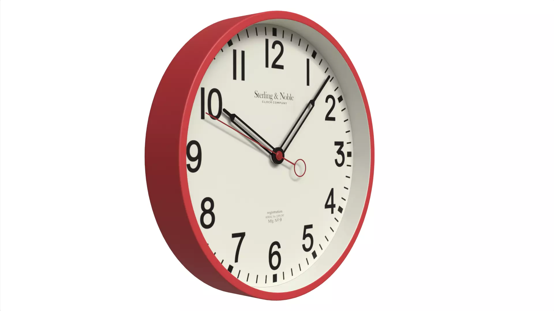 Minimalist Wooden Wall Clock Scandinavian Style Low-poly 3D model_3