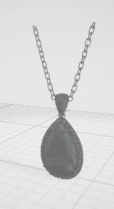 Emerald Halo Elegance 3D print model_7