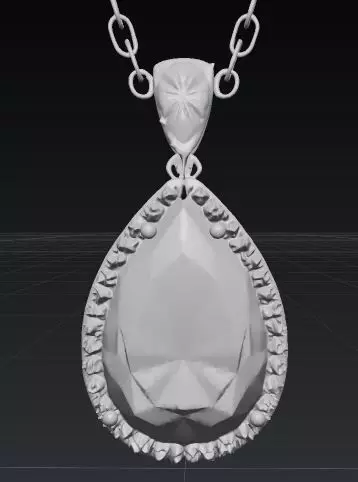 Emerald Halo Elegance 3D print model_10