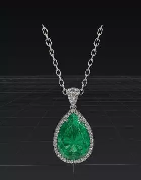 Emerald Halo Elegance 3D print model_4