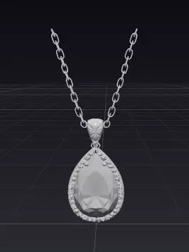 Emerald Halo Elegance 3D print model_11