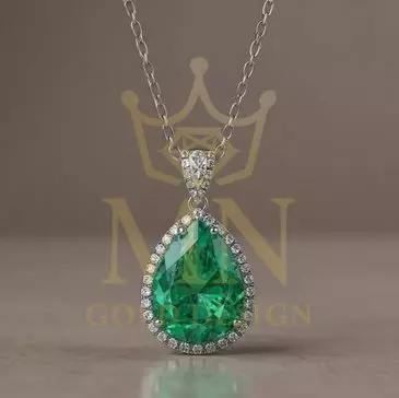 Emerald Halo Elegance 3D print model_1