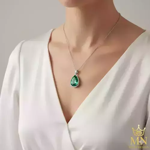 Emerald Halo Elegance