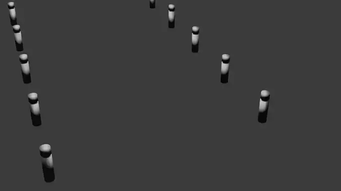 Urban Security Bollard 3D FBX OBJ Blend