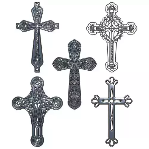 5 Christian Cross V10