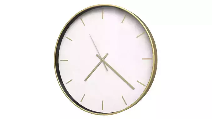 Modern Black and Gold Decorative Wall Clock