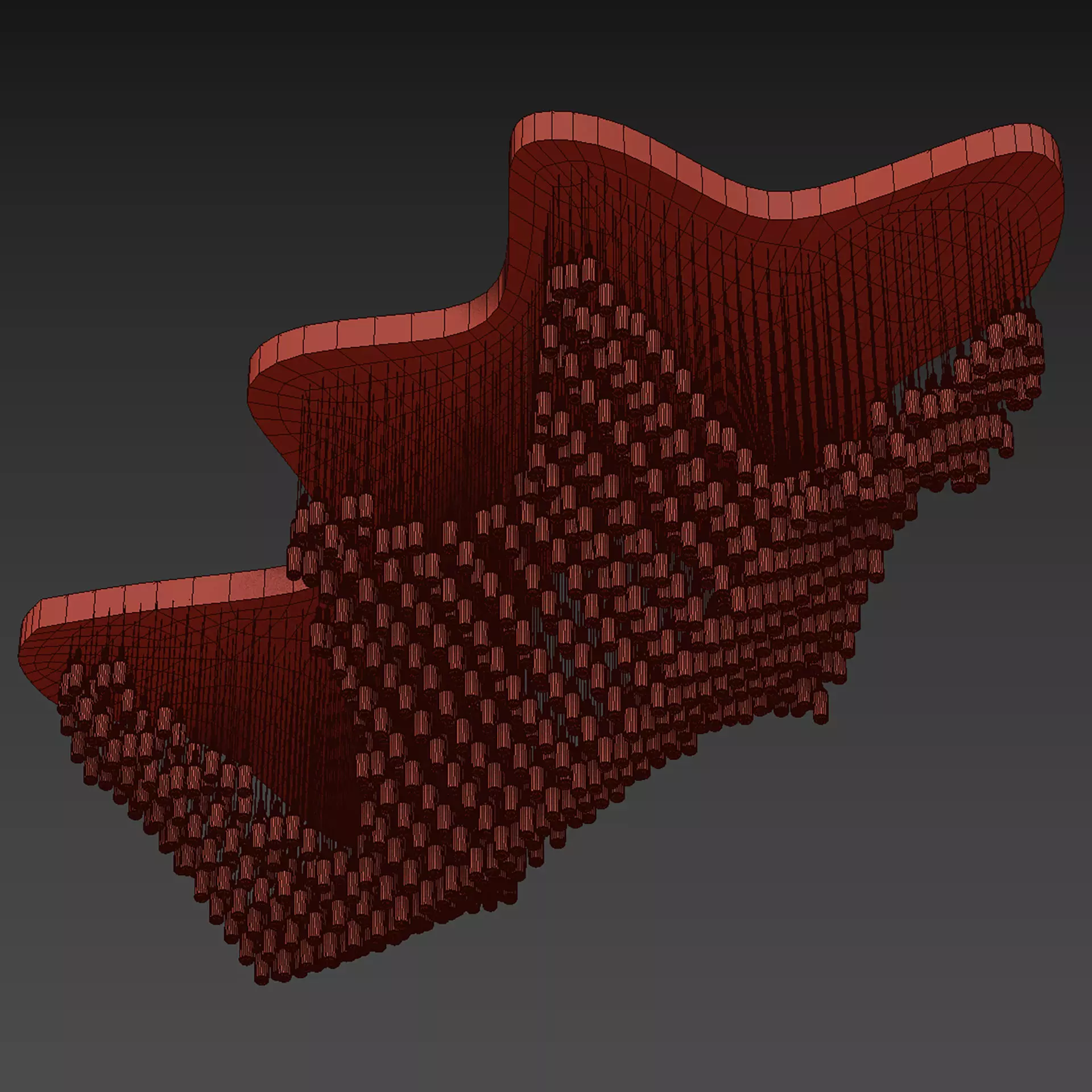 3D Ceiling 01 Hanging Bottle Decoration 3D model_6