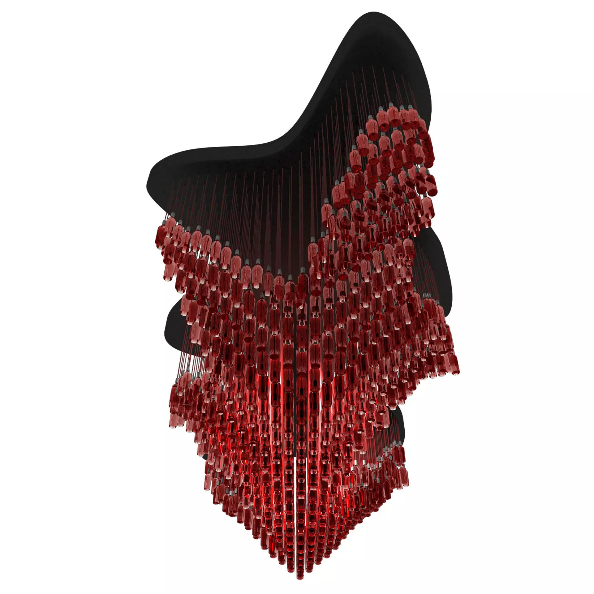 3D Ceiling 01 Hanging Bottle Decoration 3D model_3