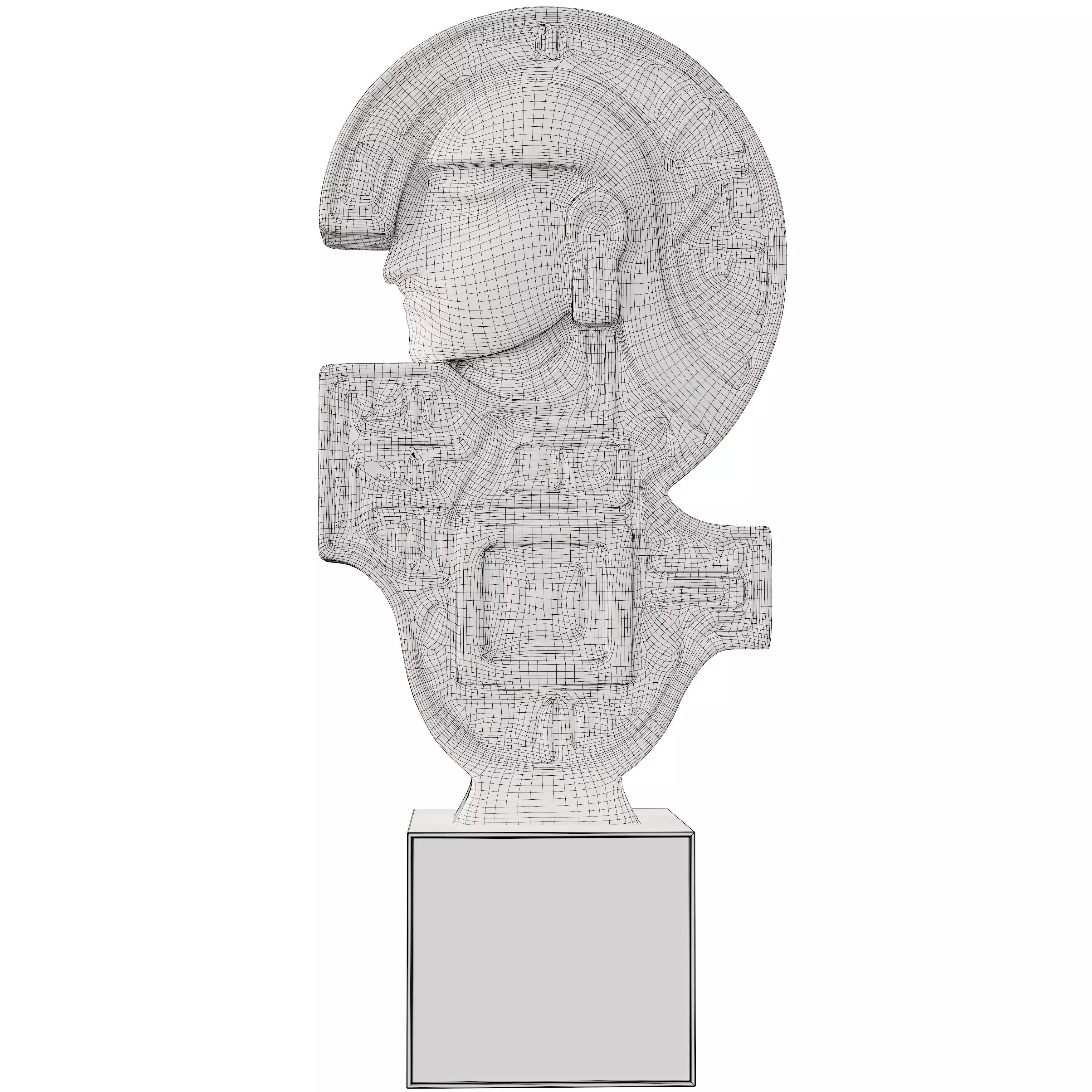 Ancient old Egyption Sculpt 18 3D model_7