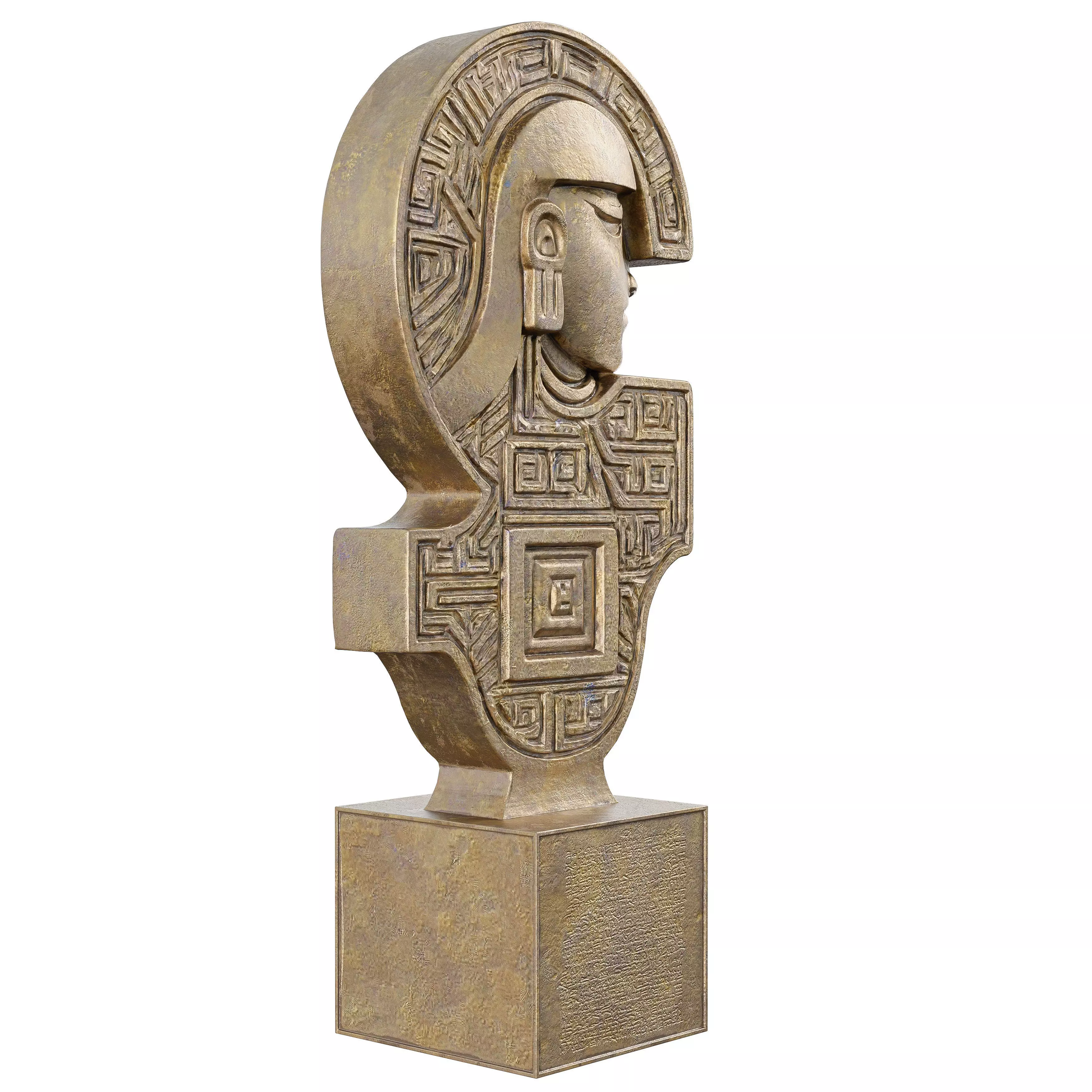 Ancient old Egyption Sculpt 18 3D model_5