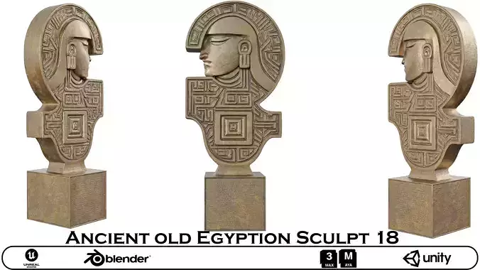 Ancient old Egyption Sculpt 18