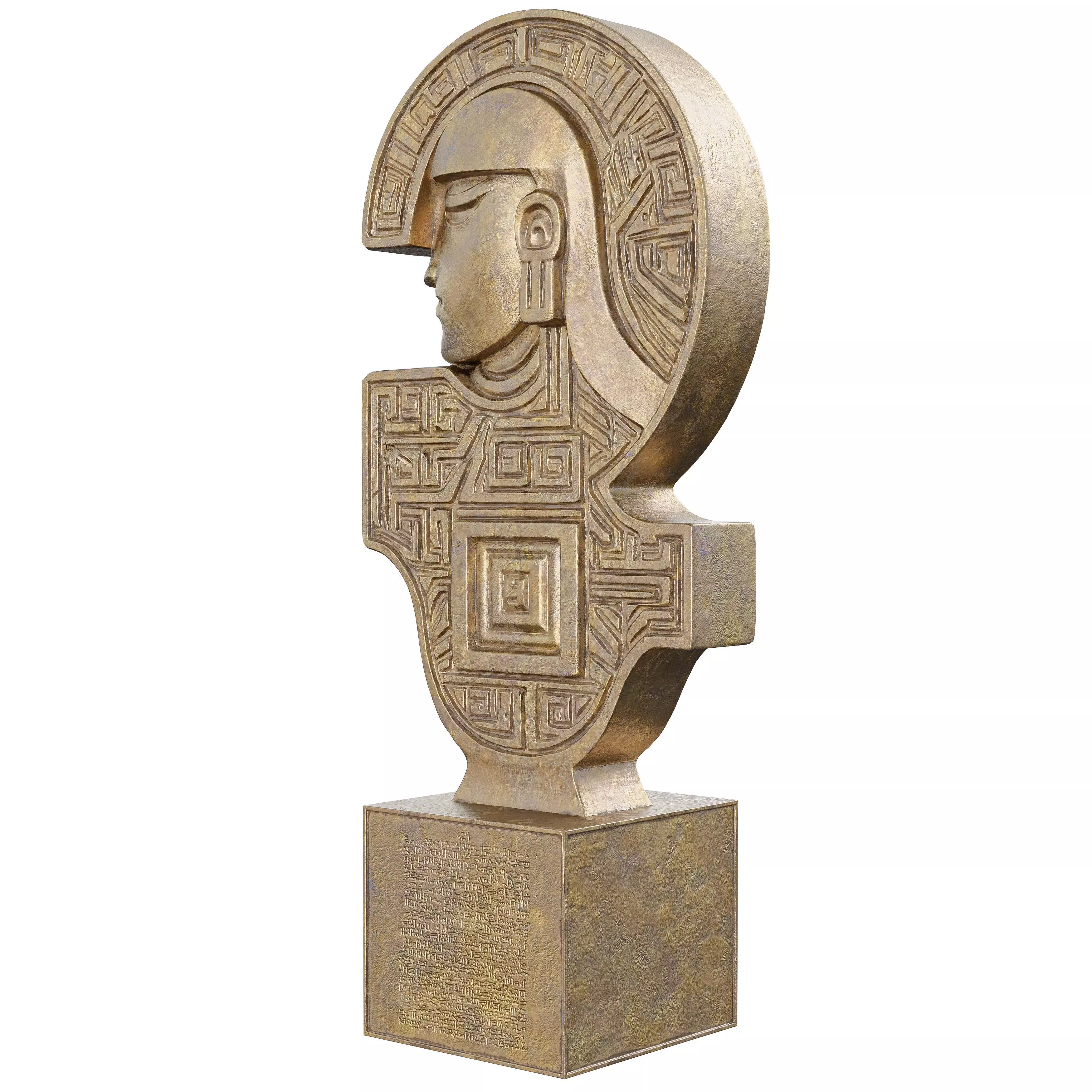 Ancient old Egyption Sculpt 18 3D model_3