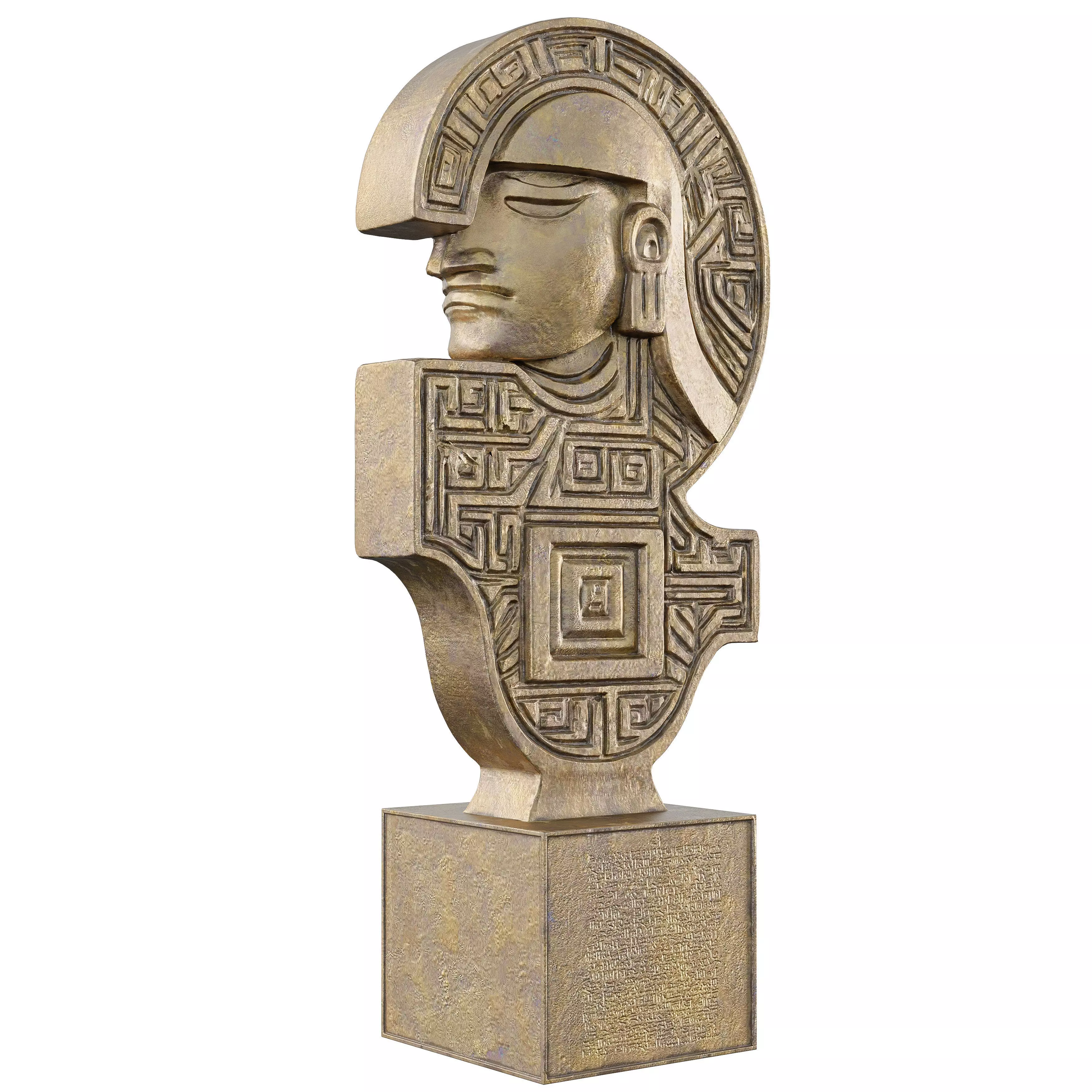 Ancient old Egyption Sculpt 18 3D model_4