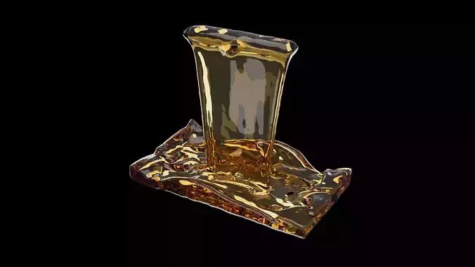 Oil Flow 3D Animation