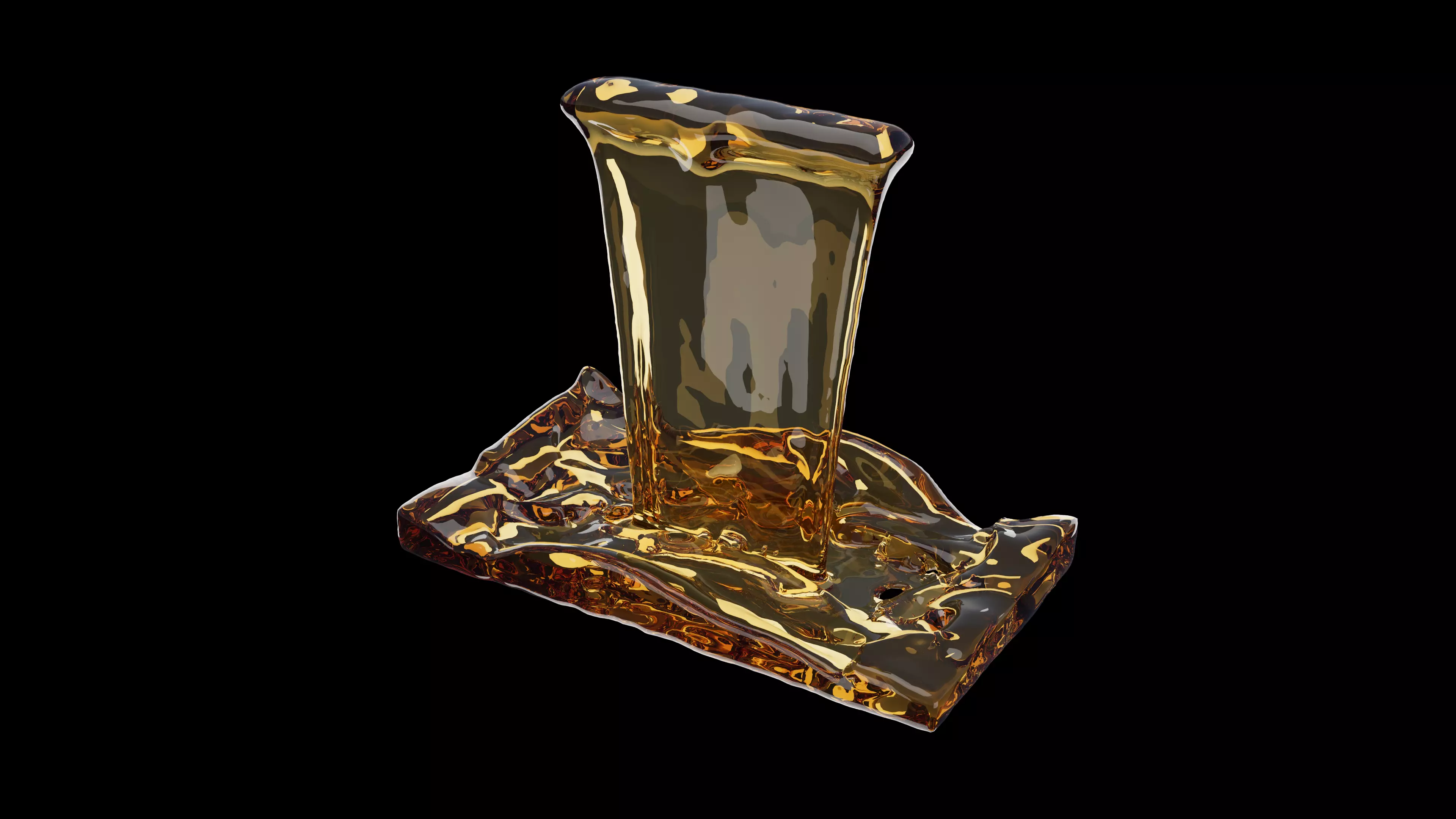 Oil Flow 3D Animation Low-poly 3D model_0