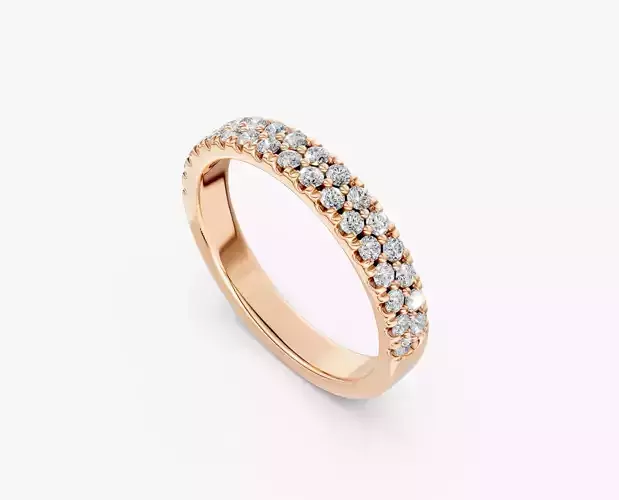 2ROWS DIAMOND RING-RJ030