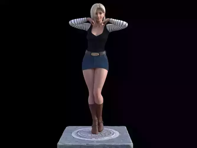 Figure Android 18 stl for adult to print