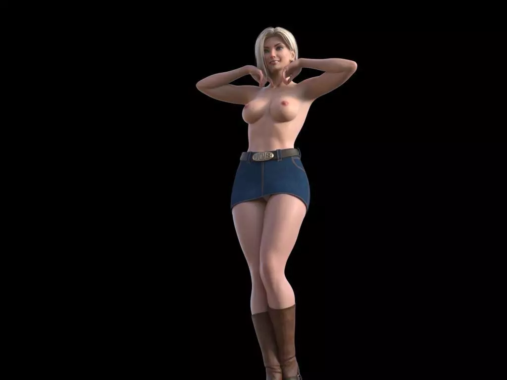 Figure Android 18 stl for adult to print 3D print model_7