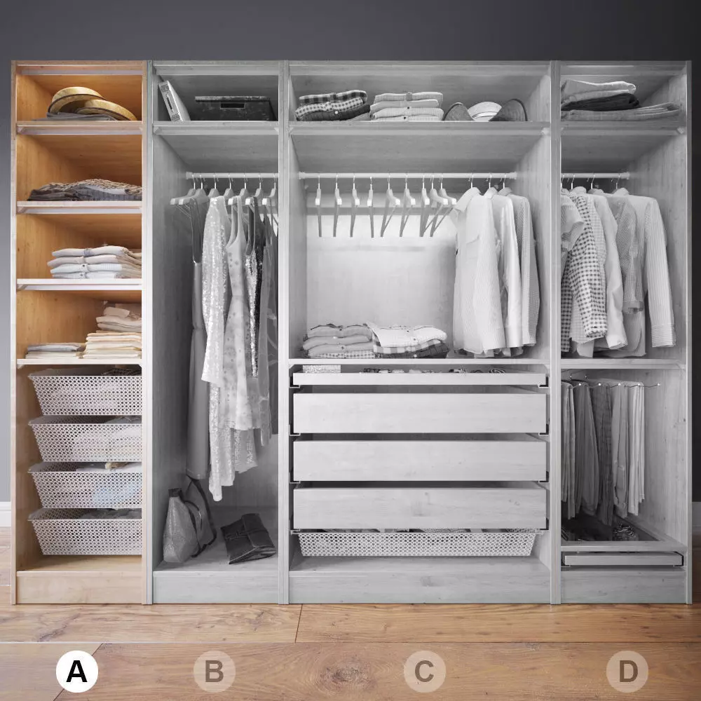 Wardrobe with Clothes part A 3D model_0