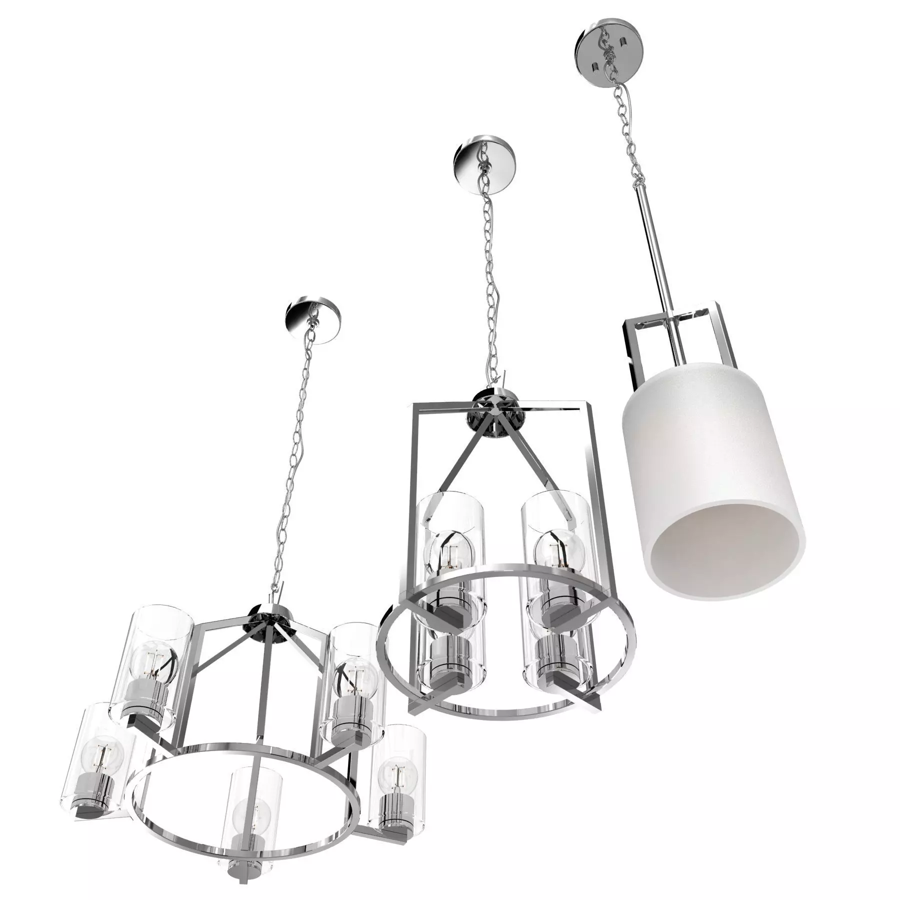 Progress Lighting Goodwin Chandelier 3D model_0