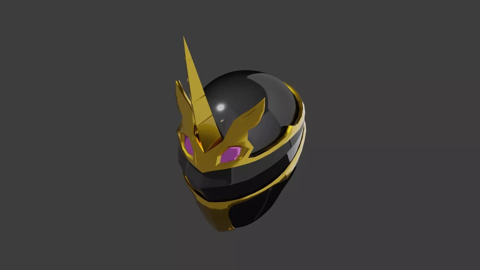 Gozyu Unicorn Helmet - Gozyuger 3D model_4