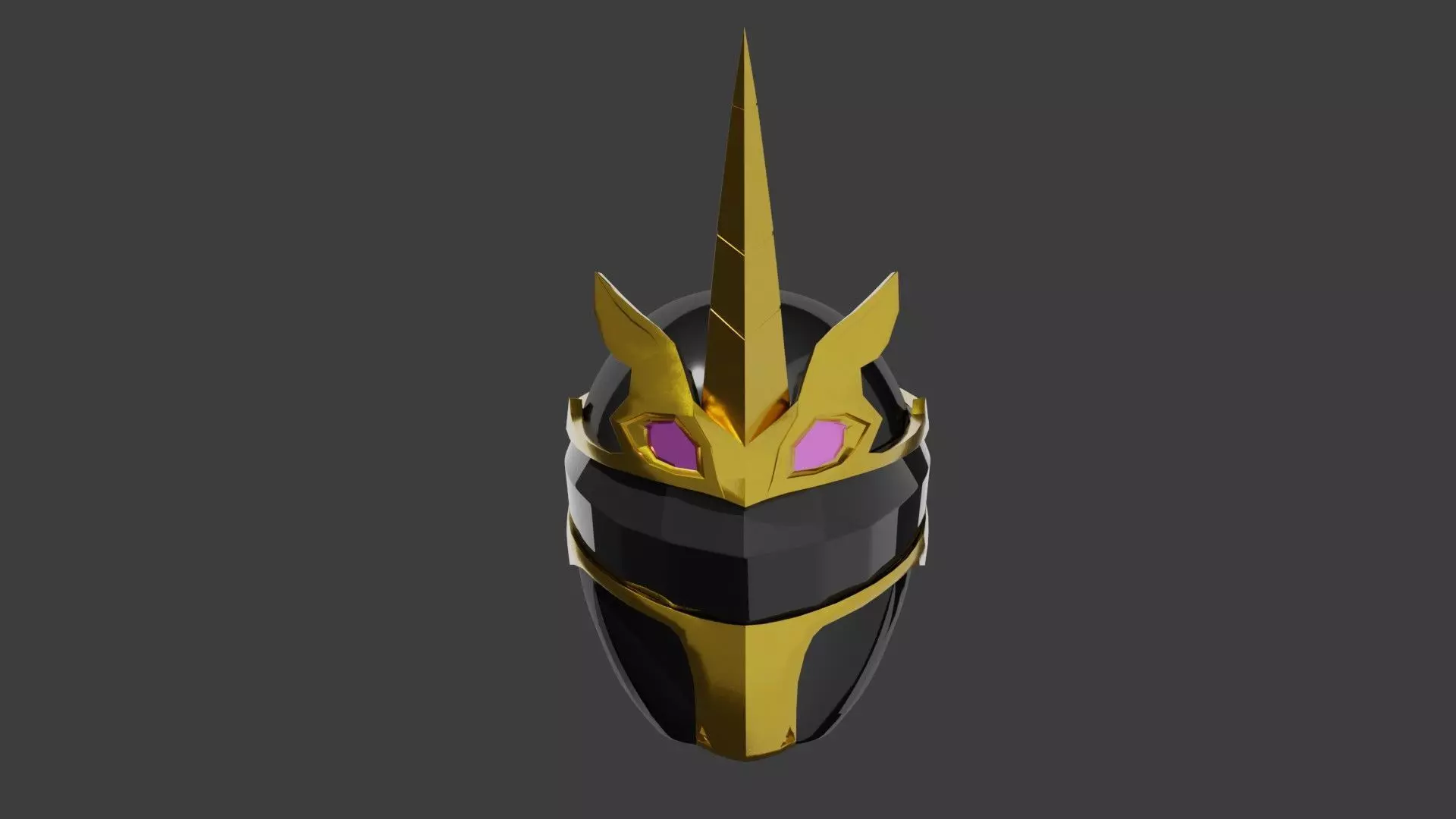 Gozyu Unicorn Helmet - Gozyuger 3D model_0