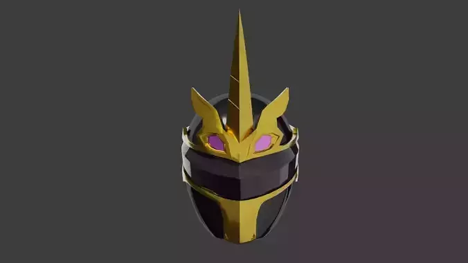 Gozyu Unicorn Helmet - Gozyuger 3D model