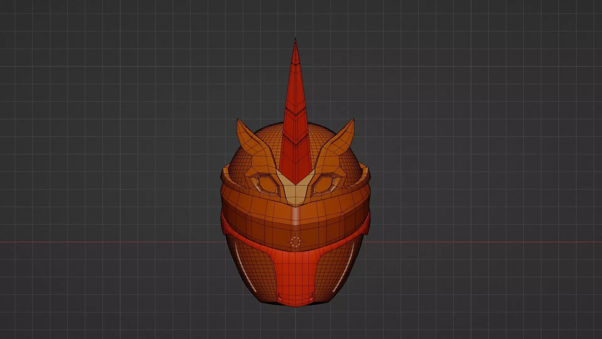 Gozyu Unicorn Helmet - Gozyuger 3D model_5