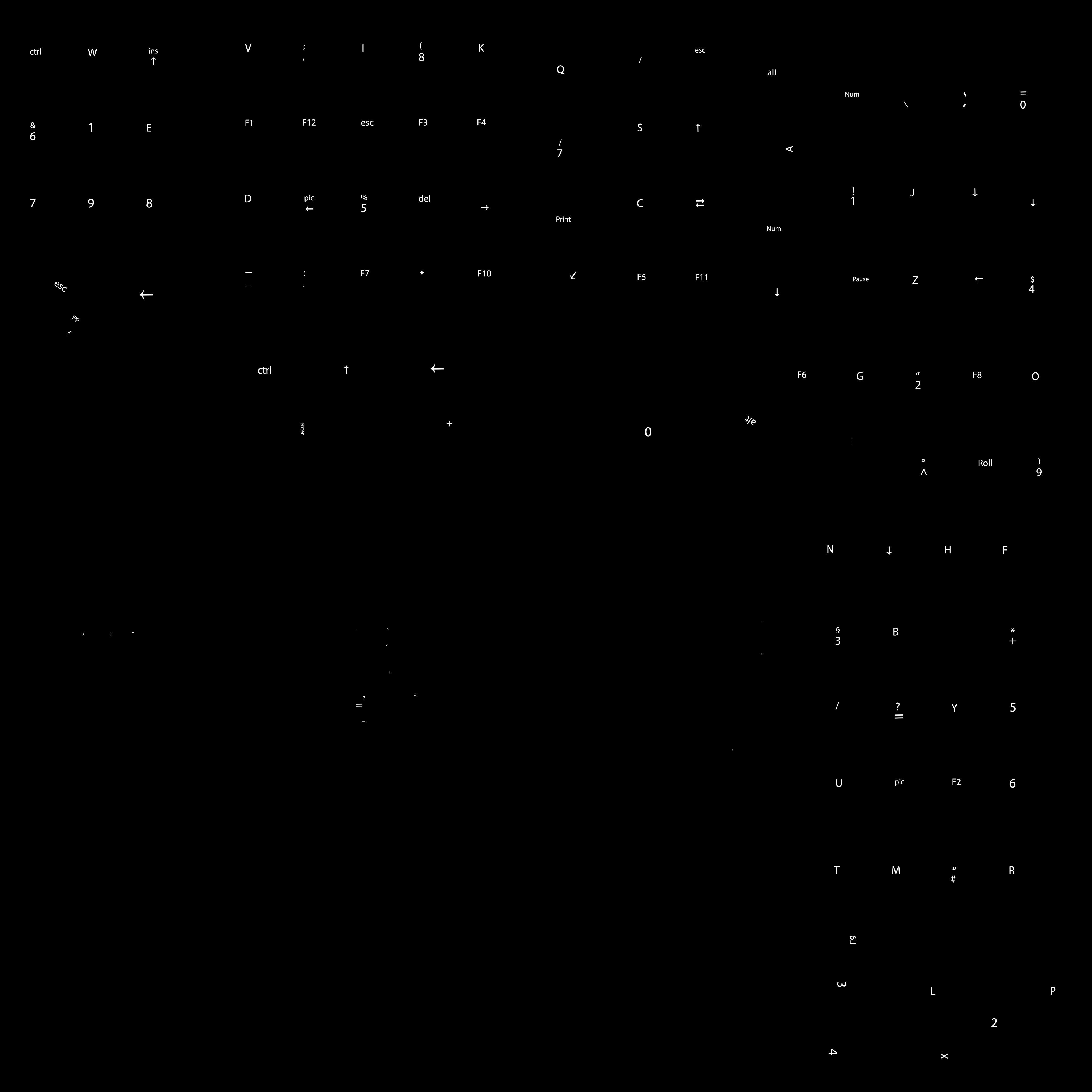 Computer  PC Set with Different Textures Low-poly 3D model_21